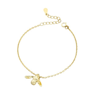 Bracelet Charme Abeille Élégant | Or & Argent | 1001abeilles.com