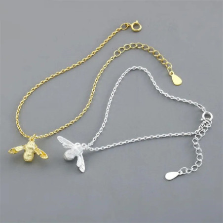 Bracelet Charme Abeille Élégant | Or & Argent | 1001abeilles.com