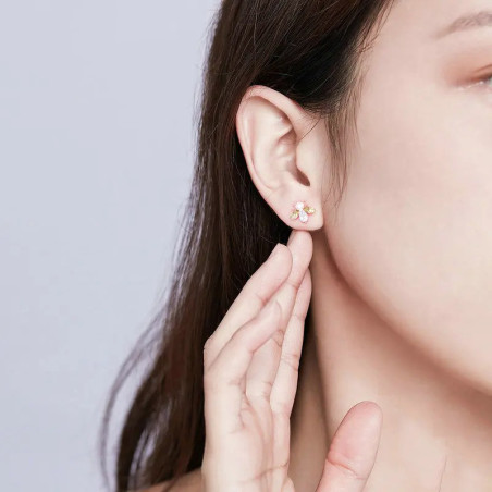 Boucles d'oreilles en alliage vintage et perle !