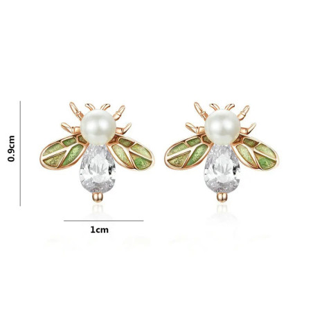 Boucles d'oreilles en alliage vintage et perle !