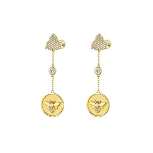 Orecchini Ape 'Pendolo Reale' | Eleganza in Argento 925