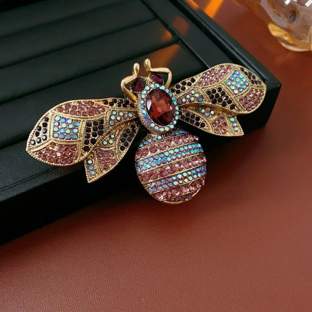 Broche Abeille 'Majesté Antique' | Bijou Vintage Élégant