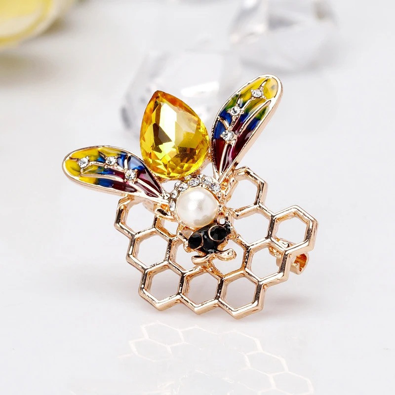 Broche Abeille 'Trésor de la Ruche'