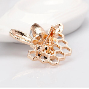 Broche Abeille Trésor de la Ruche | Bijou Doré avec Perle