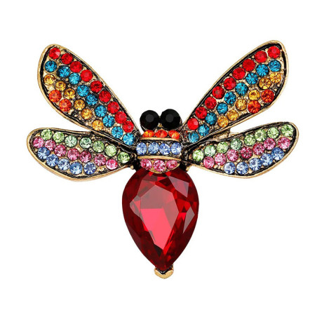 Broche Abeille 'Éclat Arc-en-Ciel'