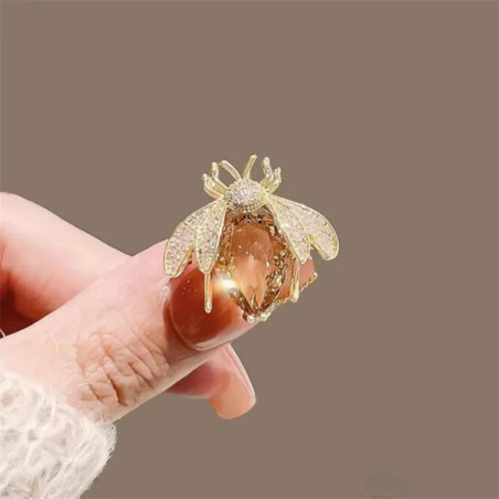 Broche Abeille Goutte de Miel | Bijou Fantaisie pour Femme