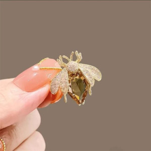 Broche Abeille Goutte de Miel | Bijou Fantaisie pour Femme