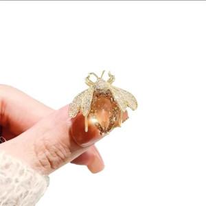 Broche Abeille Goutte de Miel | Bijou Fantaisie pour Femme