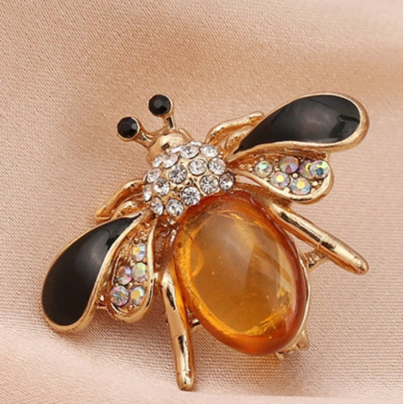 Broche Abeille Ambre Royale