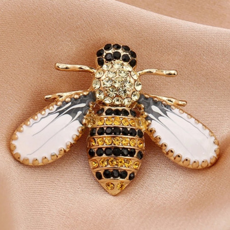 Prestige Gold Bee Brooch | Elegant Bee Pin Jewelry for Women