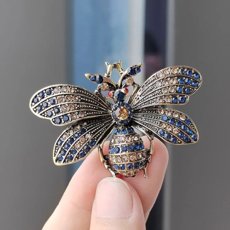 Cute Empress Bee Brooch | Gold & Silver Gift for Women