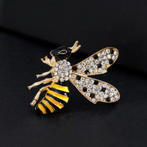 Broche Abeille Éclat Doré
