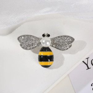 Broche Abeille Soleil