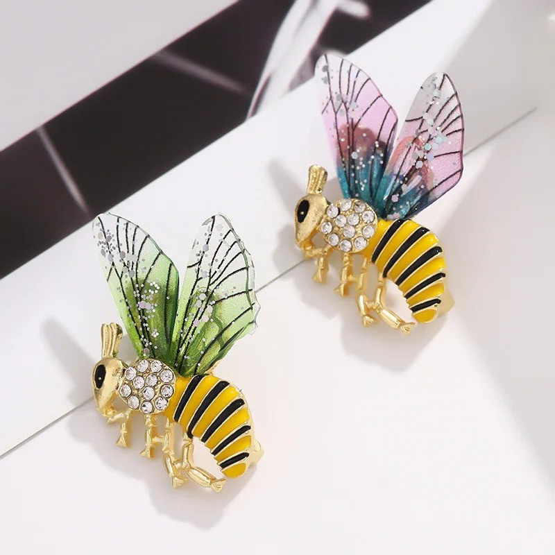 Broche Abeille Ailes de Fée