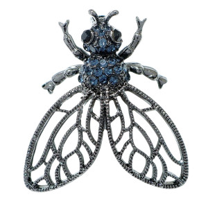 Gothic Majesty Bee Brooch - Elegant & Mysterious Jewelry