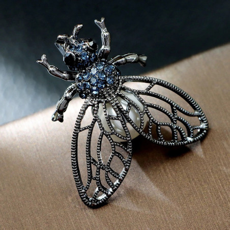 Broche Abeille Gothique Majesté - Bijou Élégant & Mystérieux