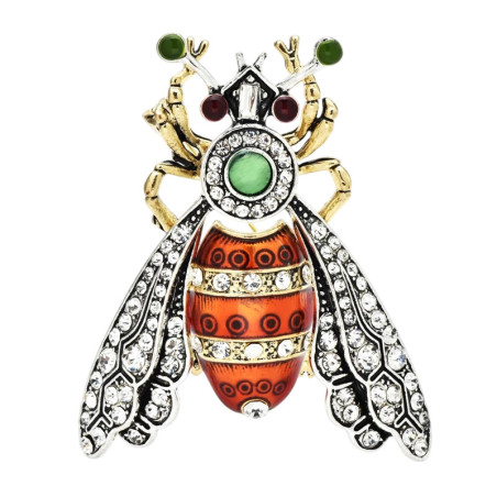 Broche Abeille Cristal Impérial | Bijou Royal Abeille pour Femme