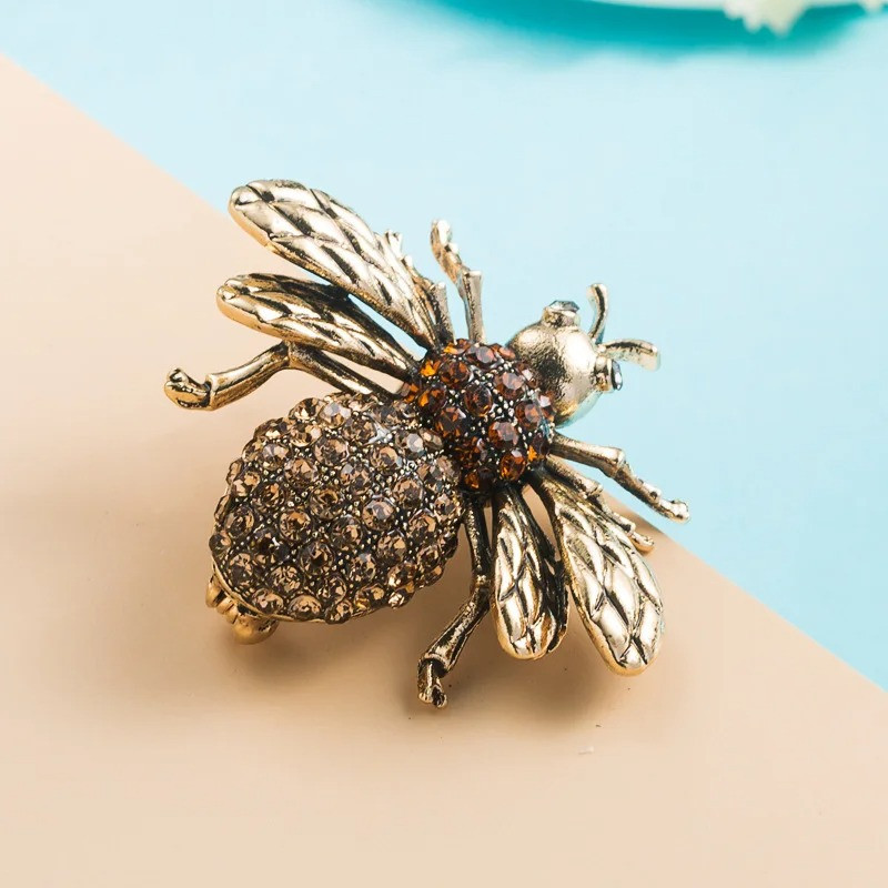 Mystic Sparkling Bee Brooch | Unique Bee Jewelry Gift for Women