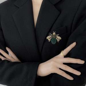 Mystic Sparkling Bee Brooch | Unique Bee Jewelry Gift for Women