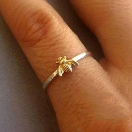 Bague abeille en argent Sterling 925 - élégance et simplicité !