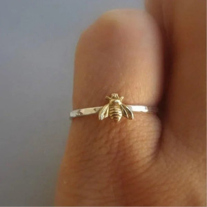 Bague abeille en argent Sterling 925 - élégance et simplicité !
