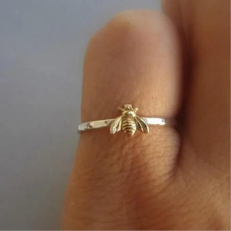 Bague abeille en argent Sterling 925 - élégance et simplicité !