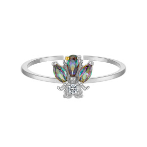 Anello Ape Miraggio Scintillante - Argento 925, Oro e Argento