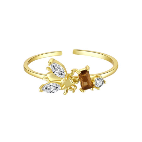 Bague Abeille Nectar Précieux - couleur or