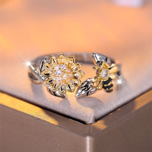 Bague Abeille Mignonne 'Butineuse Ensoleillée' | Bijou Ajustable
