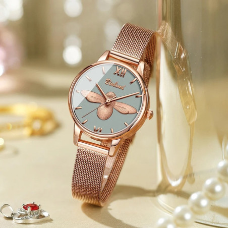 Orologio Ape Armonia Verde - Eleganza Ispirata alla Natura