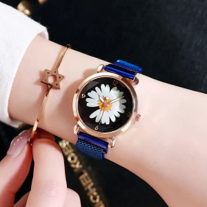 Montre Fleur Butineuse 'Élégance Marguerite'