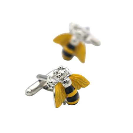 Boutons de Manchette Abeille Élégants | Cadeau Original Homme