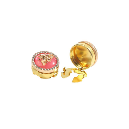 Elegant Trio Bee Button Covers | Unique Gift for Bee Lovers