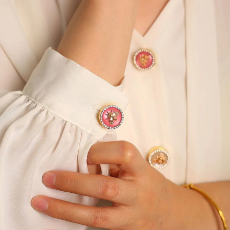 Elegant Trio Bee Button Covers | Unique Gift for Bee Lovers