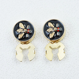 Gilded Glow Bee Button Covers | Unique Bee Jewelry Gift