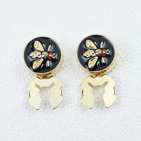 Couvre-Boutons Abeille Éclat Doré | Bijou Original & Cadeau