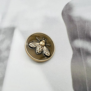 Boutons Abeille Mignons en Métal - Lot de 10 | Couture Vintage