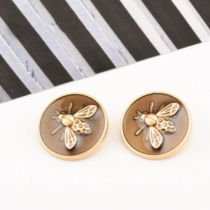 Cute Bee Metal Buttons - Set of 10 | Vintage Sewing Buttons