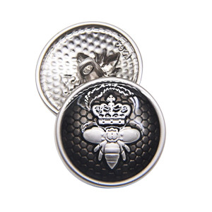 Lot de 10 Boutons Abeille Couronnée | Cadeau Couture Vintage