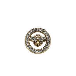 Sparkling Crystal Bee Buttons - Set of 10 | 3 Sizes & Colors