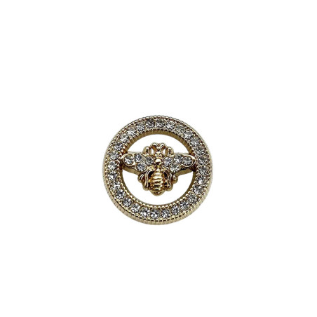 Boutons Abeille Cristal Scintillants - Lot de 10 | 3 Tailles