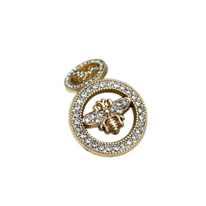Boutons Abeille Cristal Scintillants - Lot de 10 | 3 Tailles