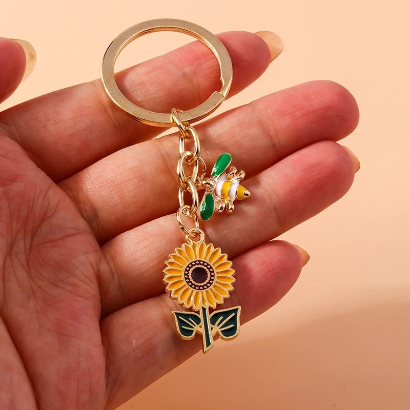 Porte-clés Abeille Tournesol Enchanté