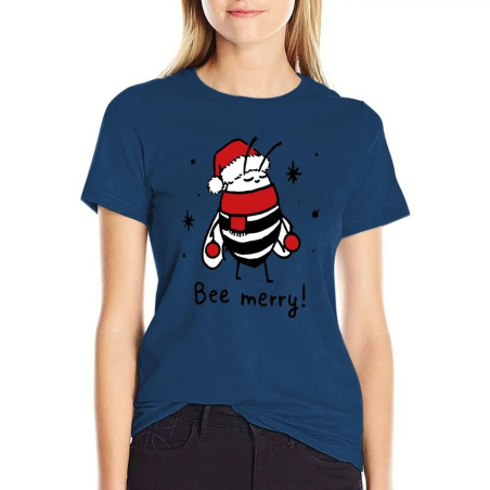 Tshirt abeille femme T-shirt Abeille Be Merry!