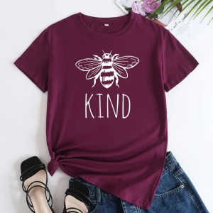 T-shirt Abeille Femme "BEE Kind" Mignon | Cadeau Original
