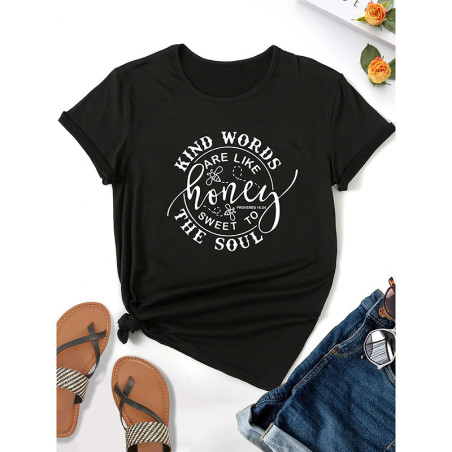 Tee shirt Abeilles Femme "Kind words are like Honey... Sweet to the soul" !