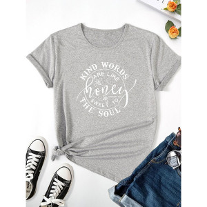 Tee shirt Abeilles Femme "Kind words are like Honey... Sweet to the soul" !