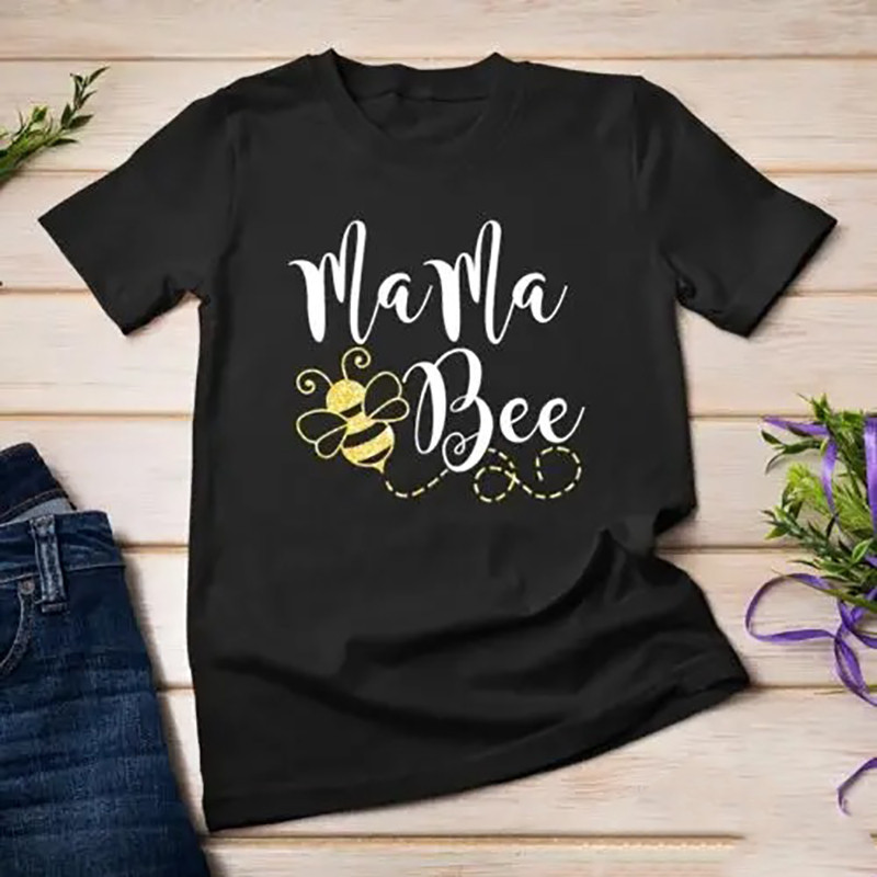 Mama Bee T-Shirt for Women | Cute Bee Graphic Tee Gift Idea