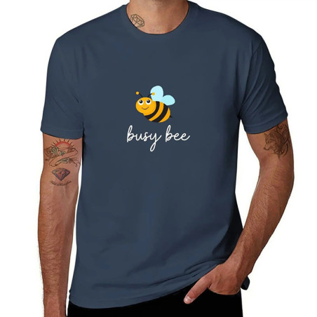 T-Shirt Homme 'Busy BEE' | Motif Abeille Drôle & Mignon