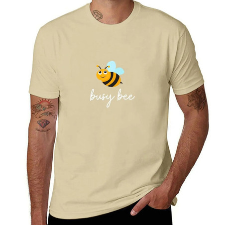 T-Shirt Homme 'Busy BEE' | Motif Abeille Drôle & Mignon